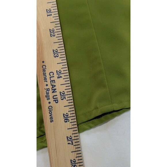 Lane Bryant Plus Size 22/24W Green Button Front Blouse 3/4 Sleeve Collared - Picture 7 of 7